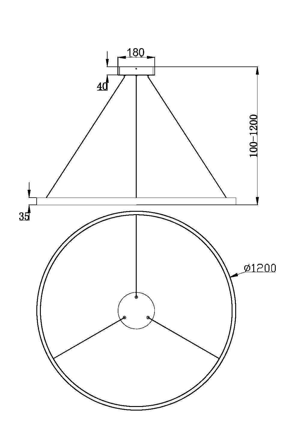 Pendul Rim Maytoni Modern MOD058PL-L65B3K - PARIS14A.RO