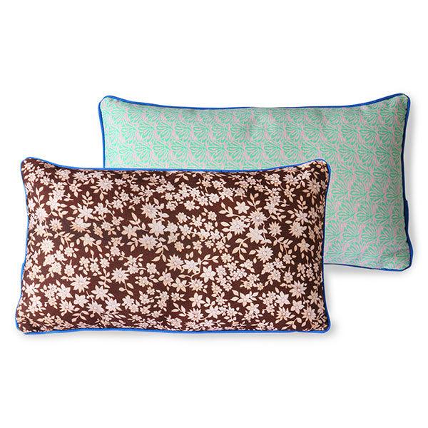 Perna decorativa dreptunghiulara multicolora din PET 35x60 cm Doris Brown HK Living - PARIS14A.RO