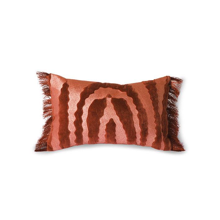 Perna decorativa dreptunghiulara rosie din bumbac 25x40 cm Marten HK Living - PARIS14A.RO