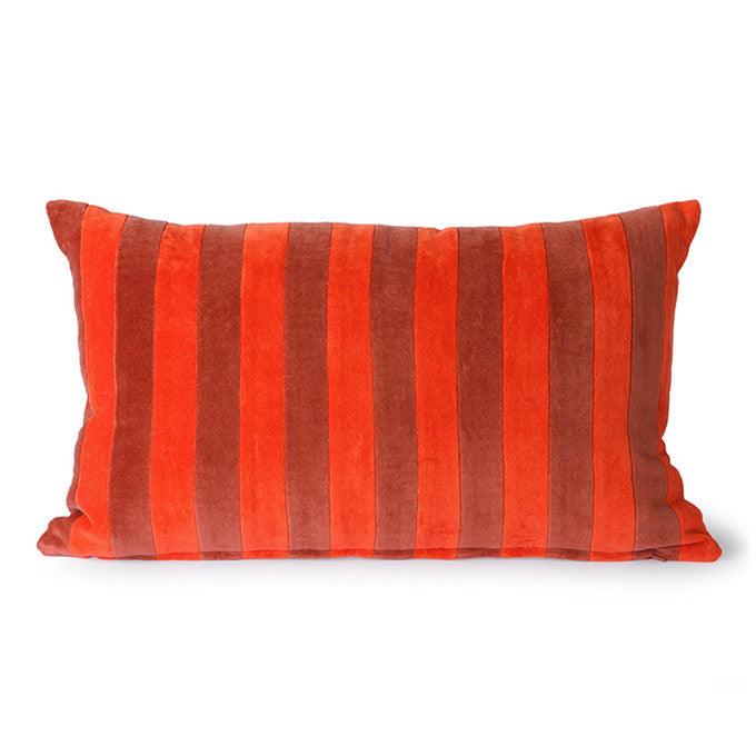 Perna decorativa dreptunghiulara rosie din catifea 30x50 cm Milos HK Living - PARIS14A.RO