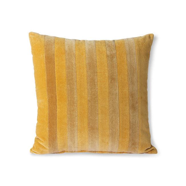 Perna decorativa patrata ocru/aurie din catifea 45x45 cm Milos HK Living - PARIS14A.RO