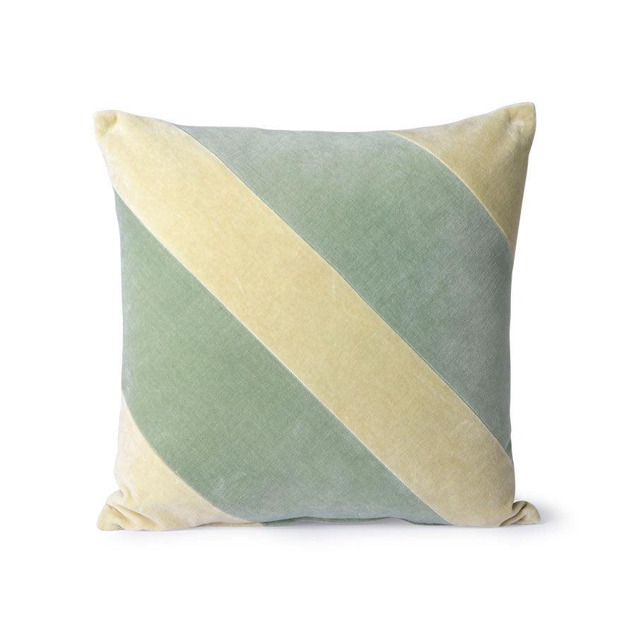 Perna decorativa patrata verde menta din catifea 45x45 cm Giro HK Living - PARIS14A.RO
