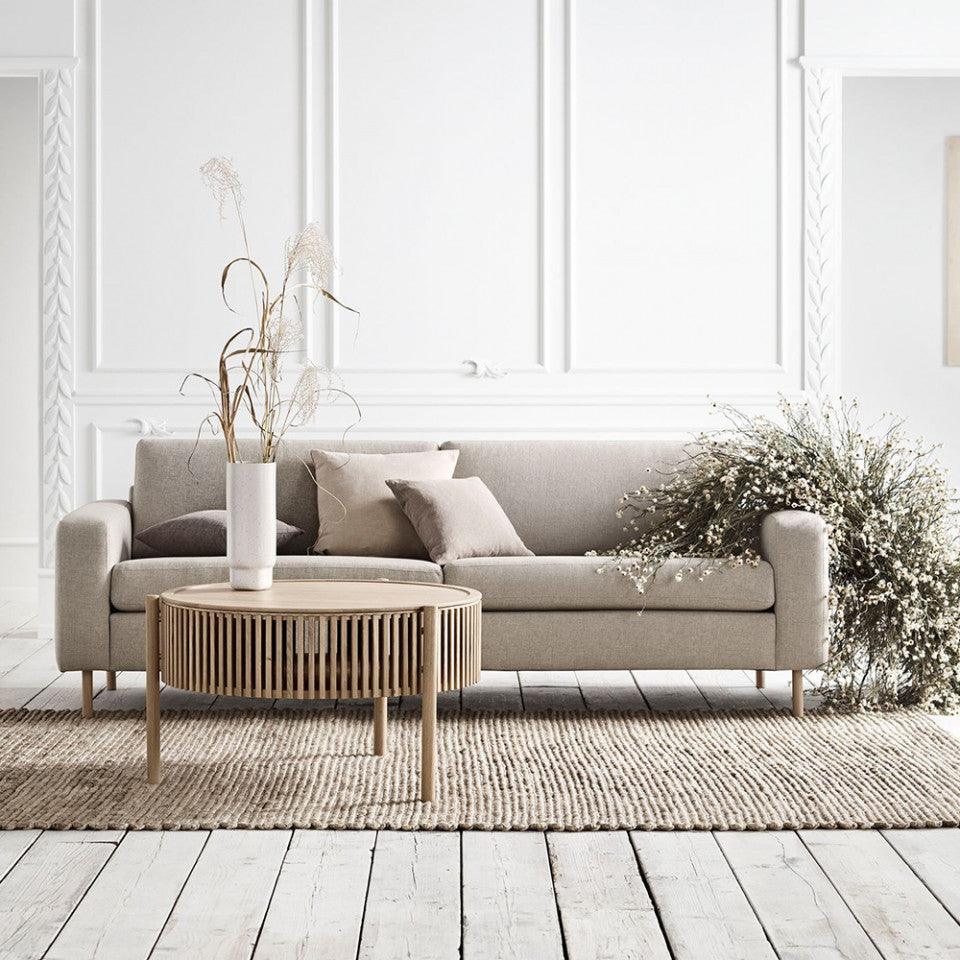 Perna patrata gri deschis din poliester 60x60 cm Classic Step Melange Bolia - PARIS14A.RO