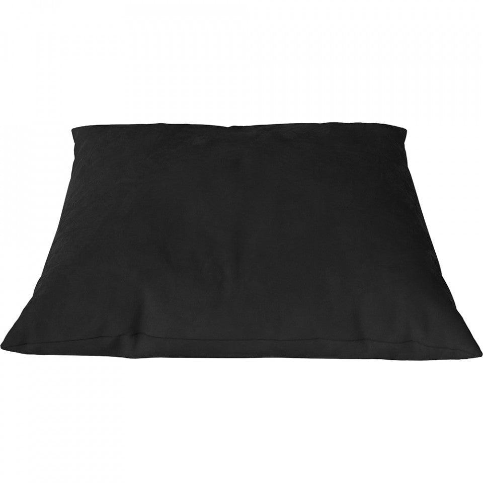 Perna patrata neagra din piele 50x50 cm Classic Austin Bolia - PARIS14A.RO