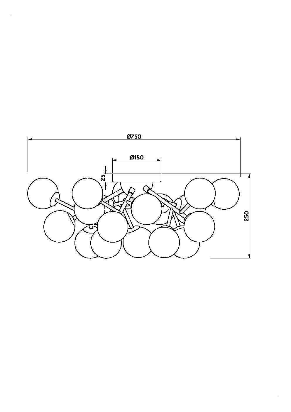 Plafoniera Dallas Maytoni Modern MOD545CL-20B - PARIS14A.RO