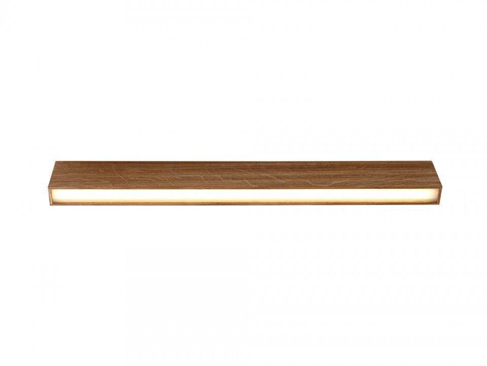 Plafoniera maro din lemn cu LED Line Plus L Natural Wood Custom Form - PARIS14A.RO