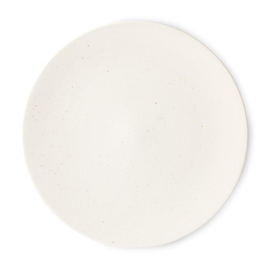 Platou alb din portelan 27 cm Kyoto HK Living - PARIS14A.RO