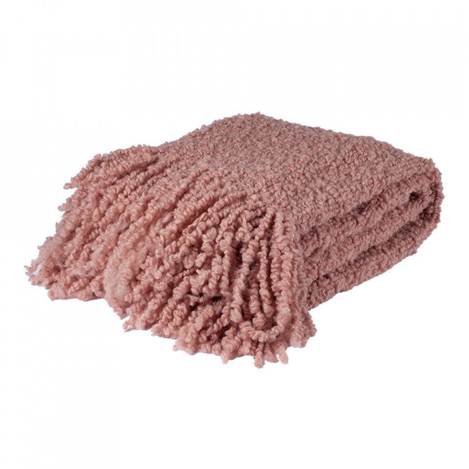 Pled roz din fibre acrilice si poliester 130x170 cm Meave LifeStyle Home Collection - PARIS14A.RO