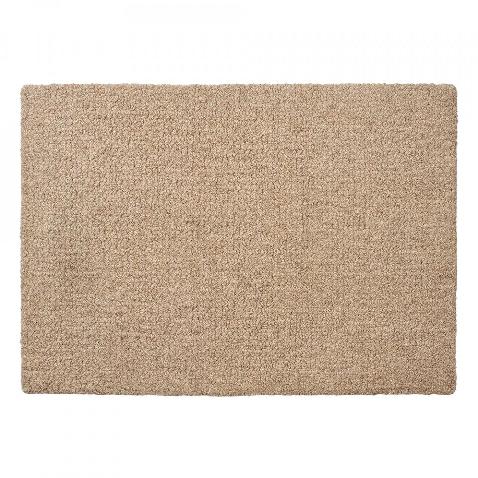 Pres pentru intrare bej din lana si bumbac 60x90 cm Natura Bolia - PARIS14A.RO