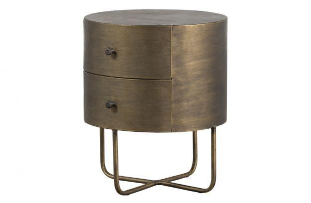 Cabinet mic rotund metal antic alama Glossy - Be Pure Home - PARIS14A.RO
