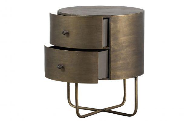 Cabinet mic rotund metal antic alama Glossy - Be Pure Home - PARIS14A.RO