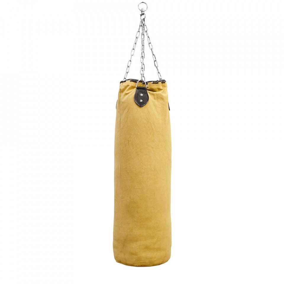 Sac de box decorativ galben din canvas 100 cm Punchbag Versmissen - PARIS14A.RO