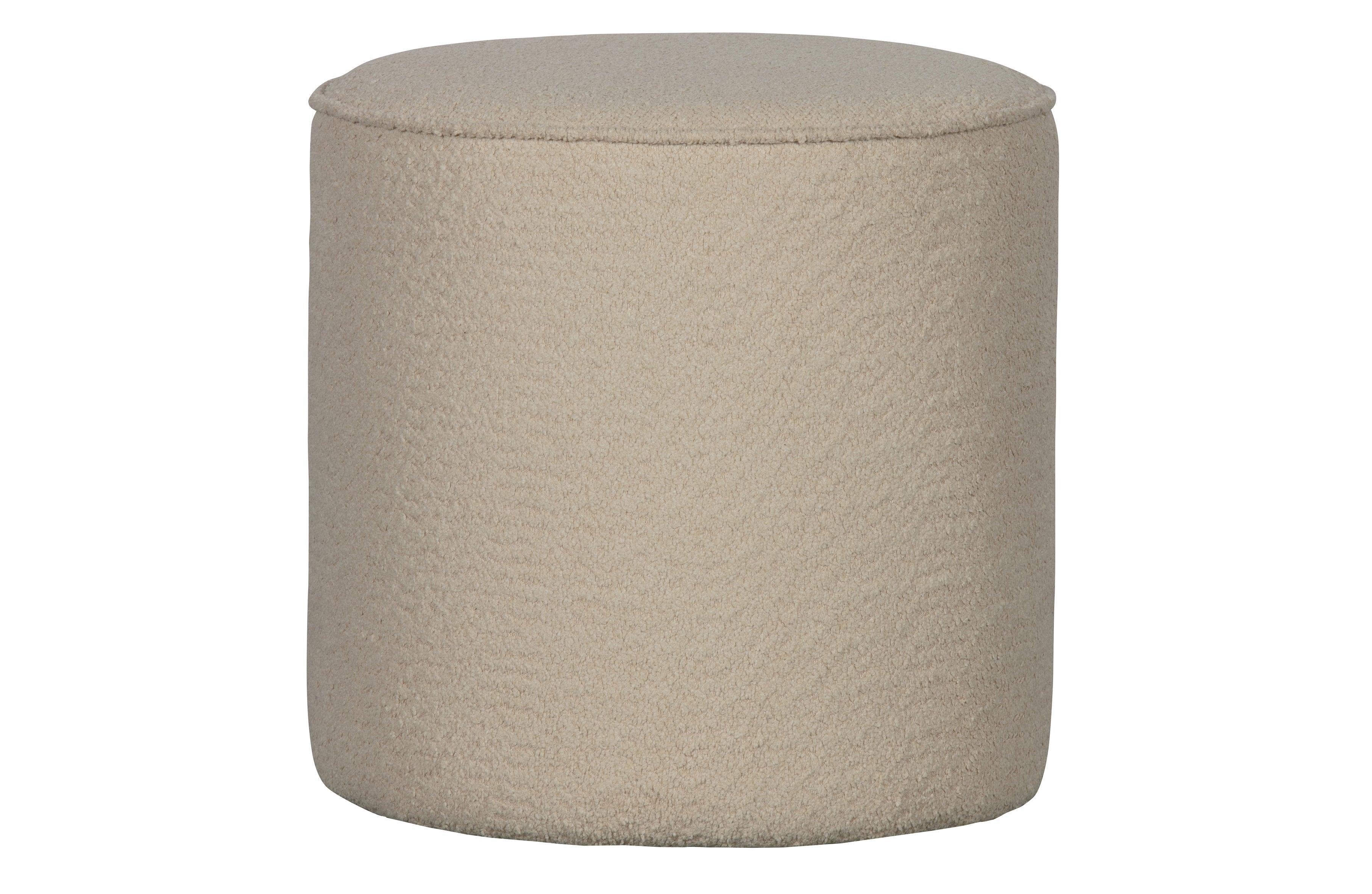 Sara Round Pouf High Cream - PARIS14A.RO