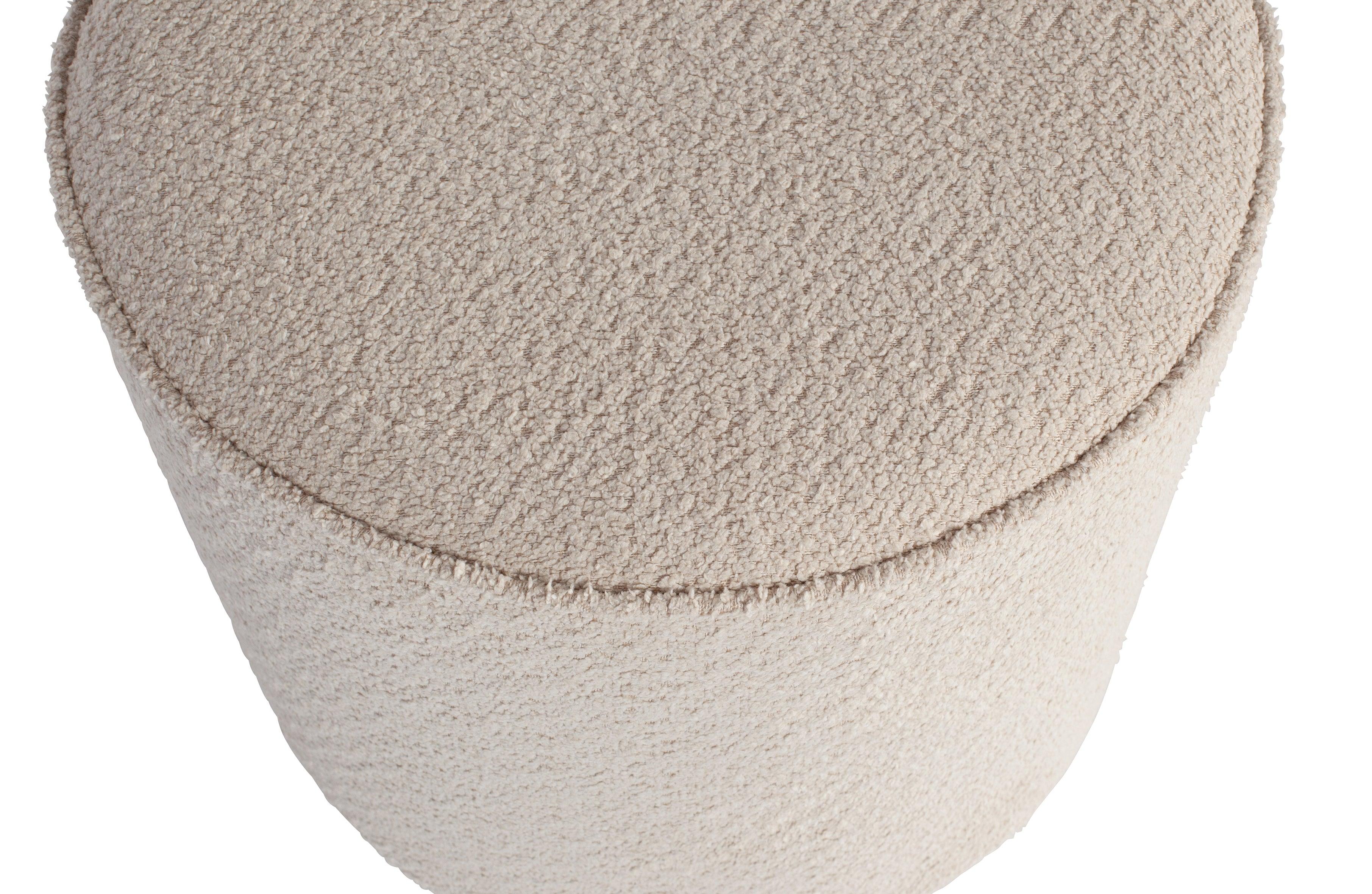 Sara Round Pouf High Cream - PARIS14A.RO