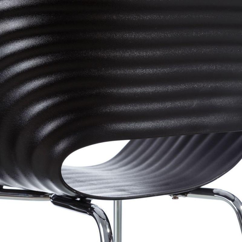 Scaun dining negru din plastic si metal Modern - PARIS14A.RO