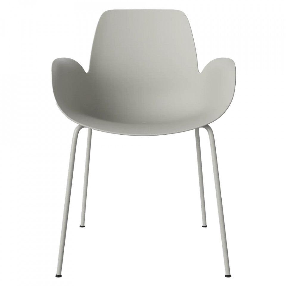 Scaun dining pentru exterior gri din polipropilena Seed Bolia - PARIS14A.RO