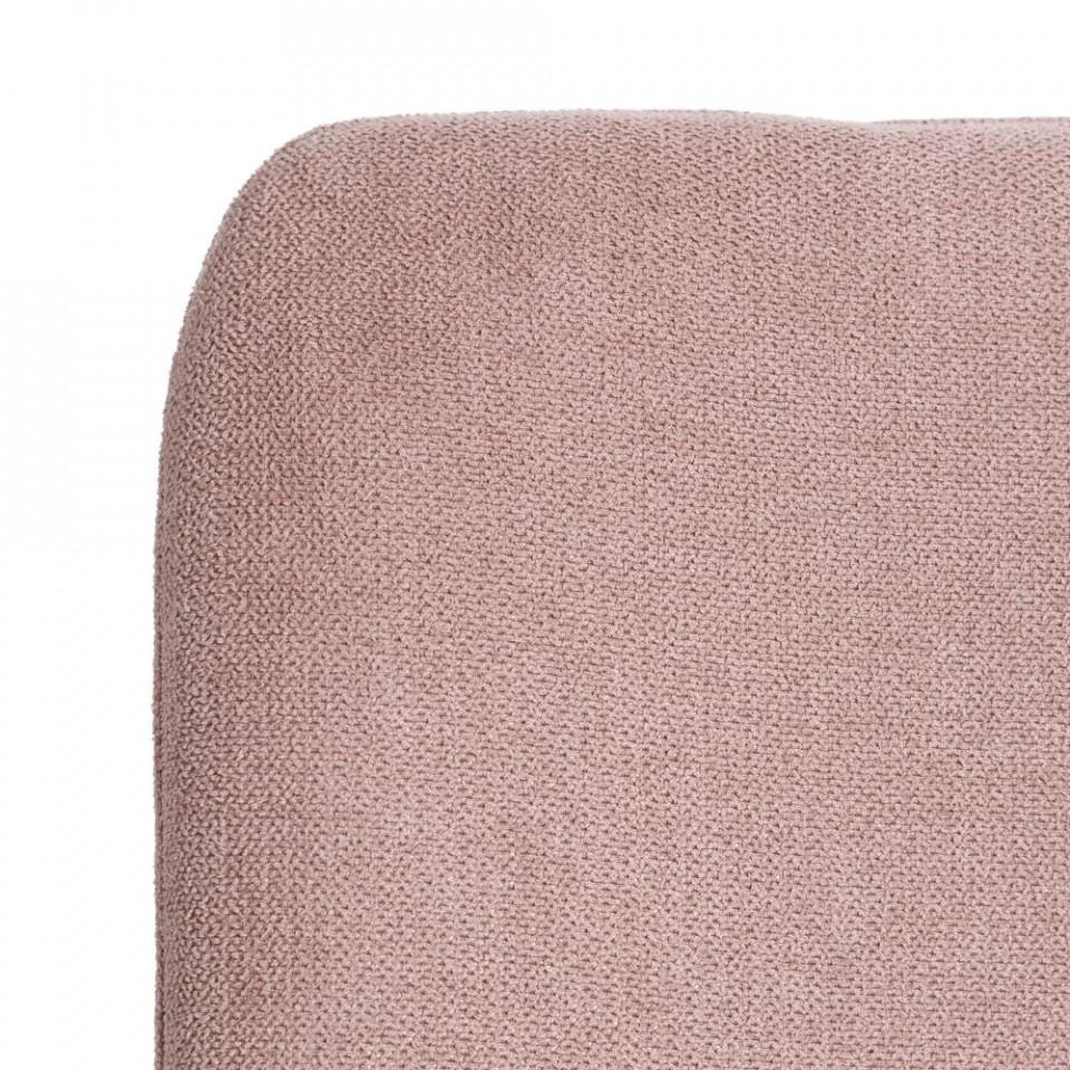 Scaun dining roz din textil si metal Berna - PARIS14A.RO