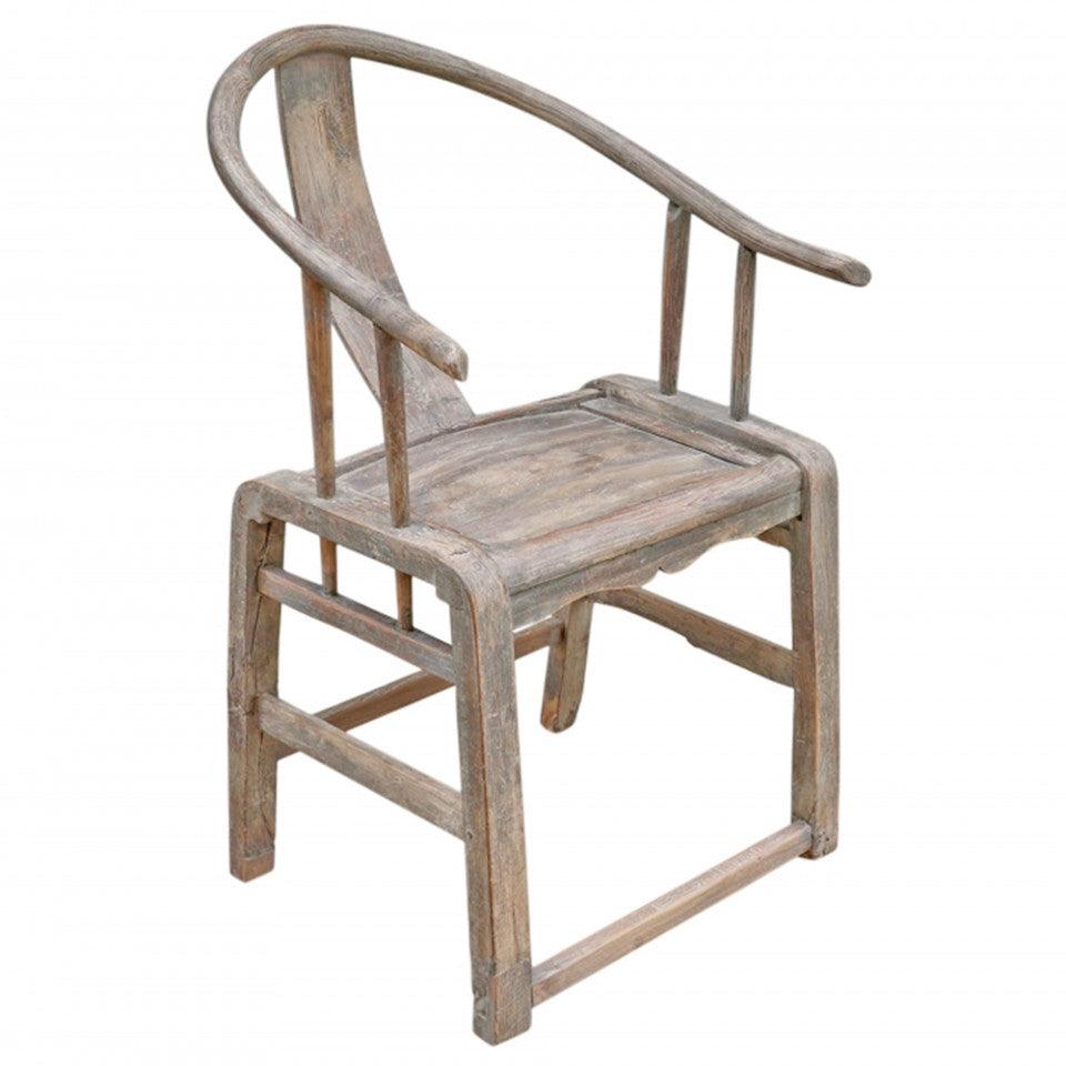 Scaun lounge maro din lemn de ulm Diane Versmissen - PARIS14A.RO