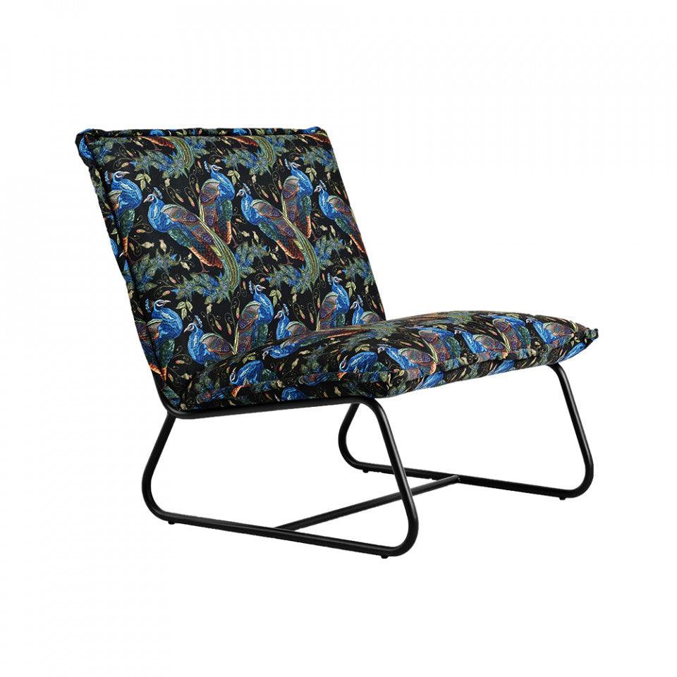 Scaun lounge multicolor din poliester si metal Blue Bird Custom Form - PARIS14A.RO