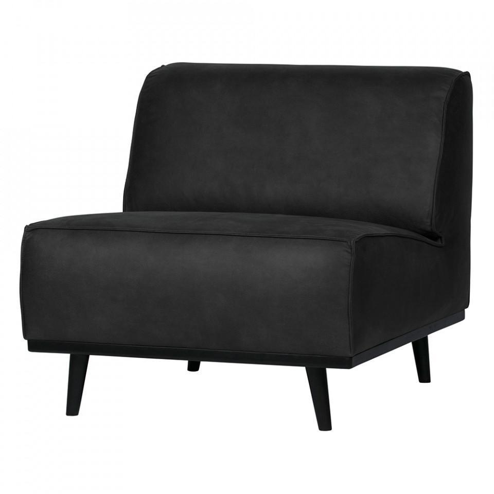 Scaun lounge negru din poliester si lemn Statement Suedine - PARIS14A.RO