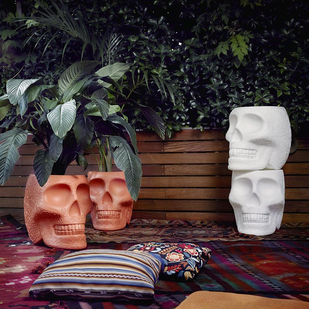Scaun / masuta Mexico Skull Stool/Side Table - Ivory - PARIS14A.RO