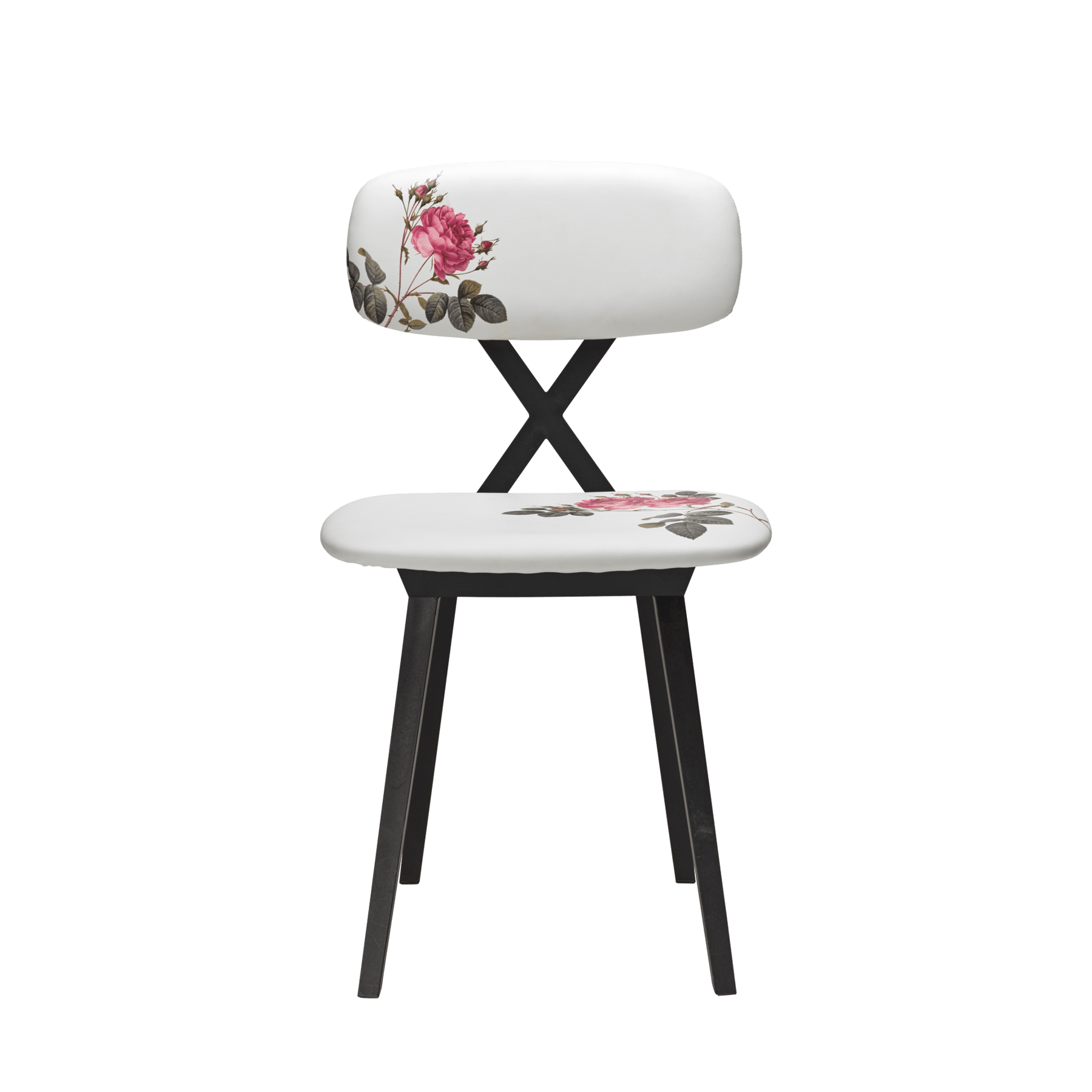 Scaun X cu model floral / Set de 2 - Qeeboo - PARIS14A.RO