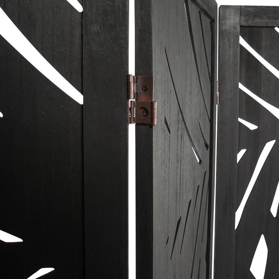 Separator camera negru din lemn de paulownia si MDF 170 cm Harper - PARIS14A.RO