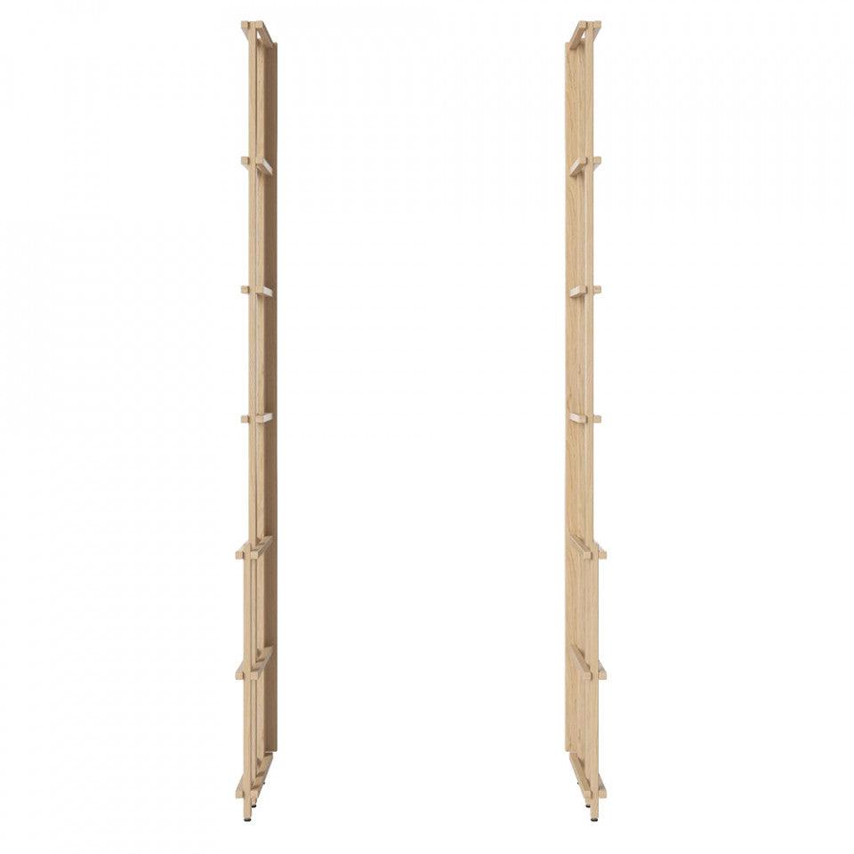 Set 2 cadre pentru etajera maro din lemn de stejar 210 cm Deep Friedman Bolia - PARIS14A.RO