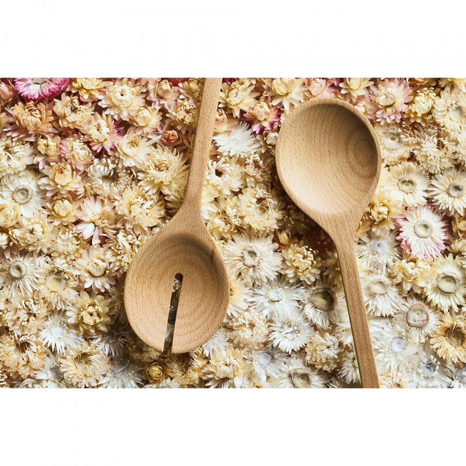 Set 2 linguri pentru servire salata maro din lemn de fag Let Bolia - PARIS14A.RO