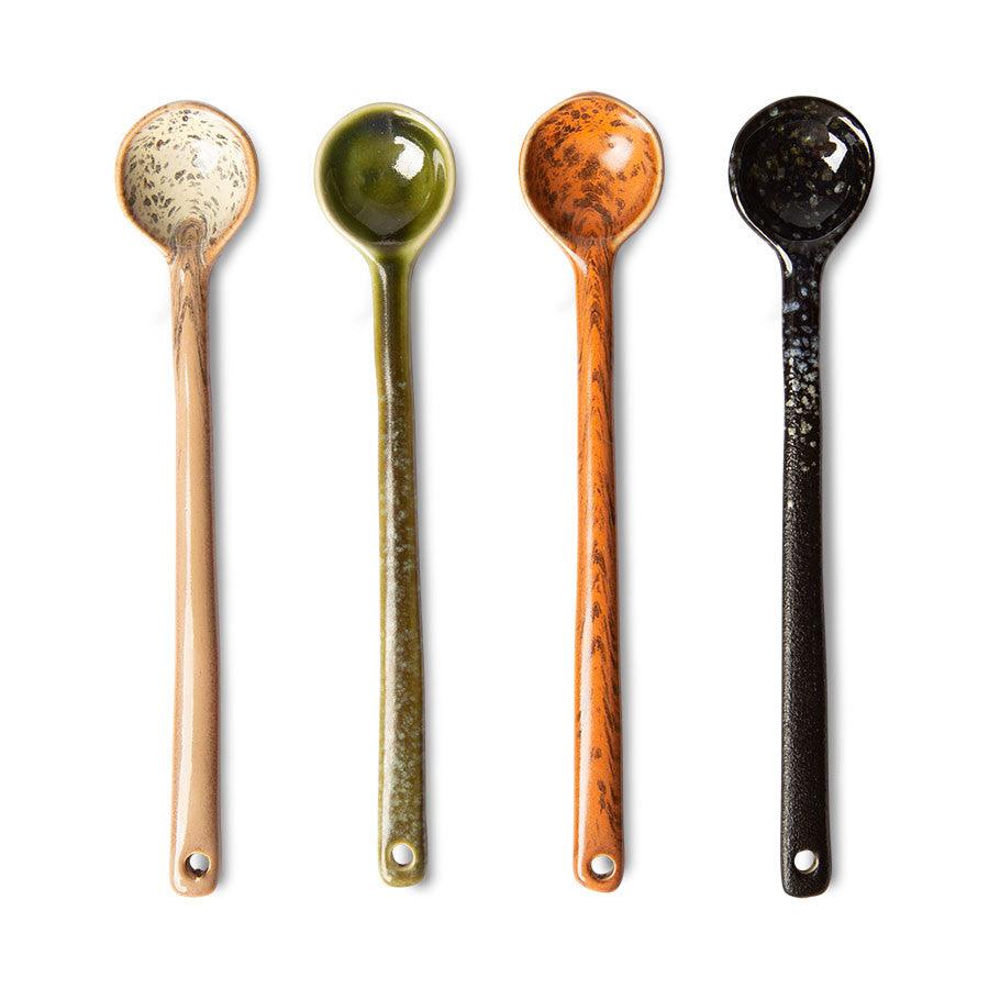 Set 4 lingurite multicolore din ceramica Eris HK Living - PARIS14A.RO