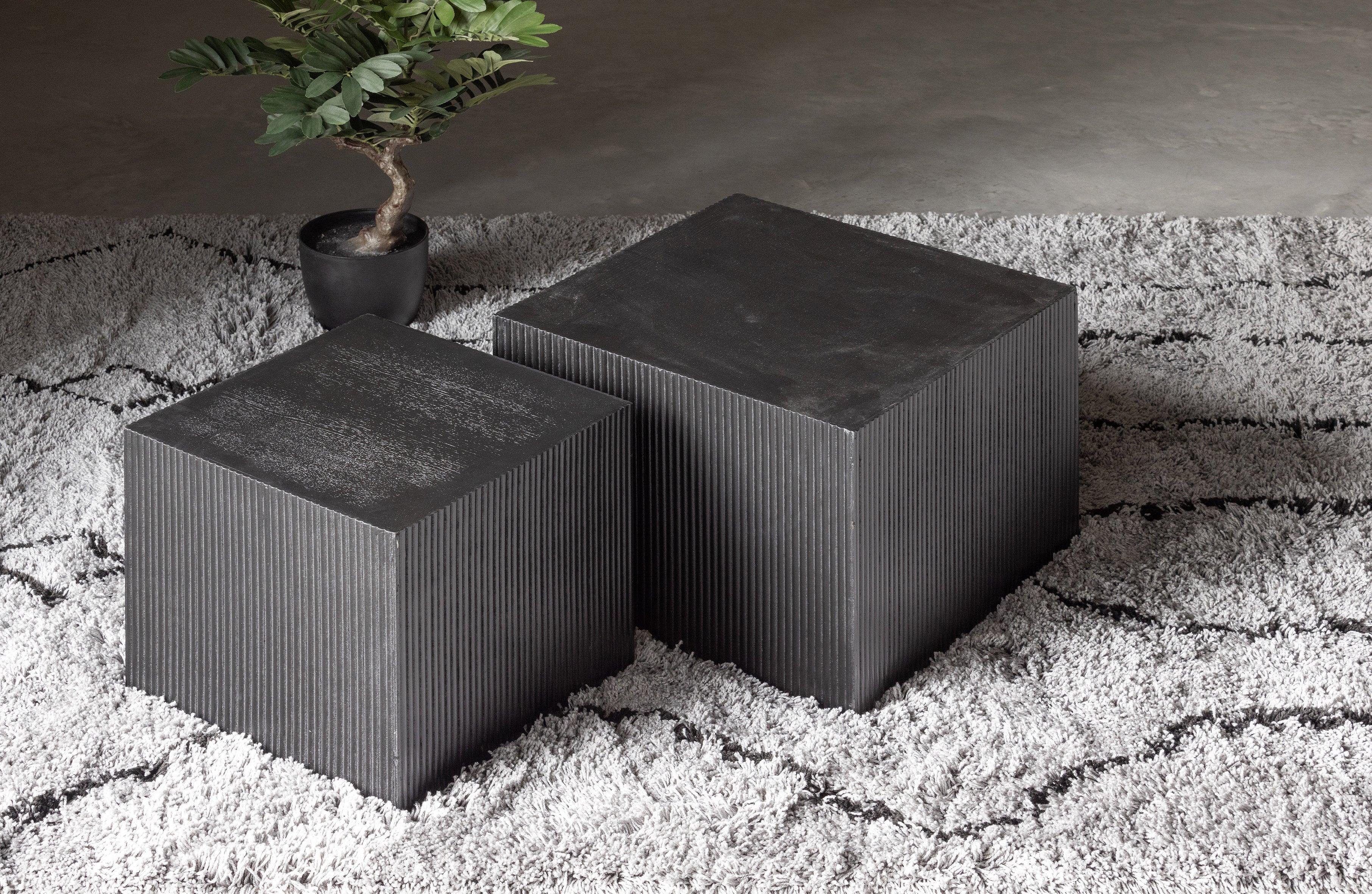 Set de 2 - Sanne Sidetables Negru - PARIS14A.RO