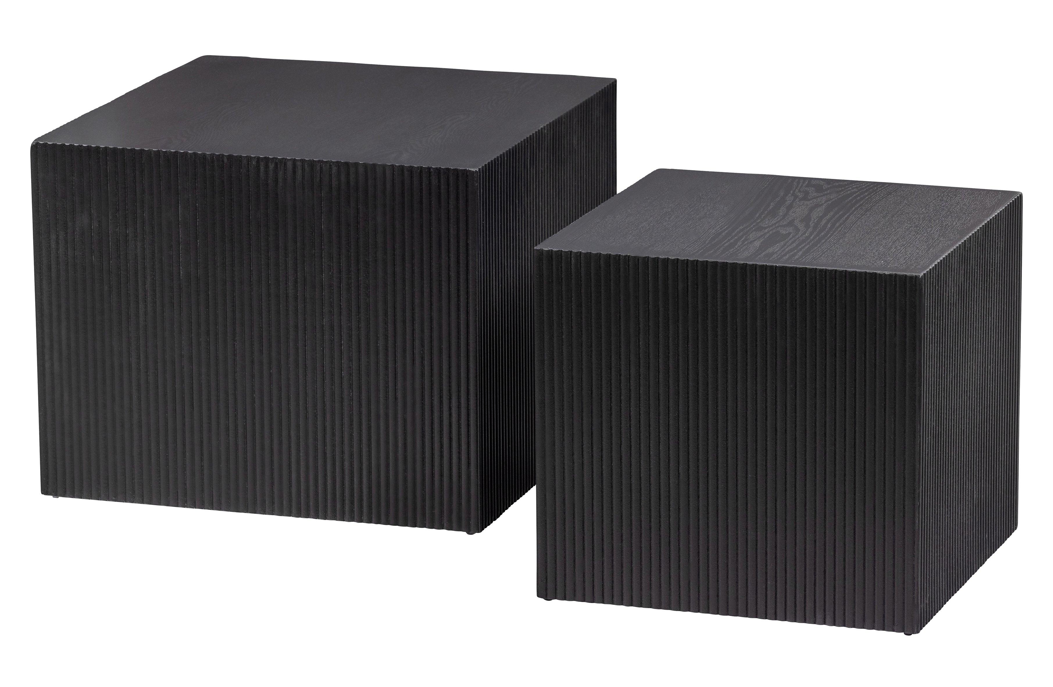Set de 2 - Sanne Sidetables Negru - PARIS14A.RO