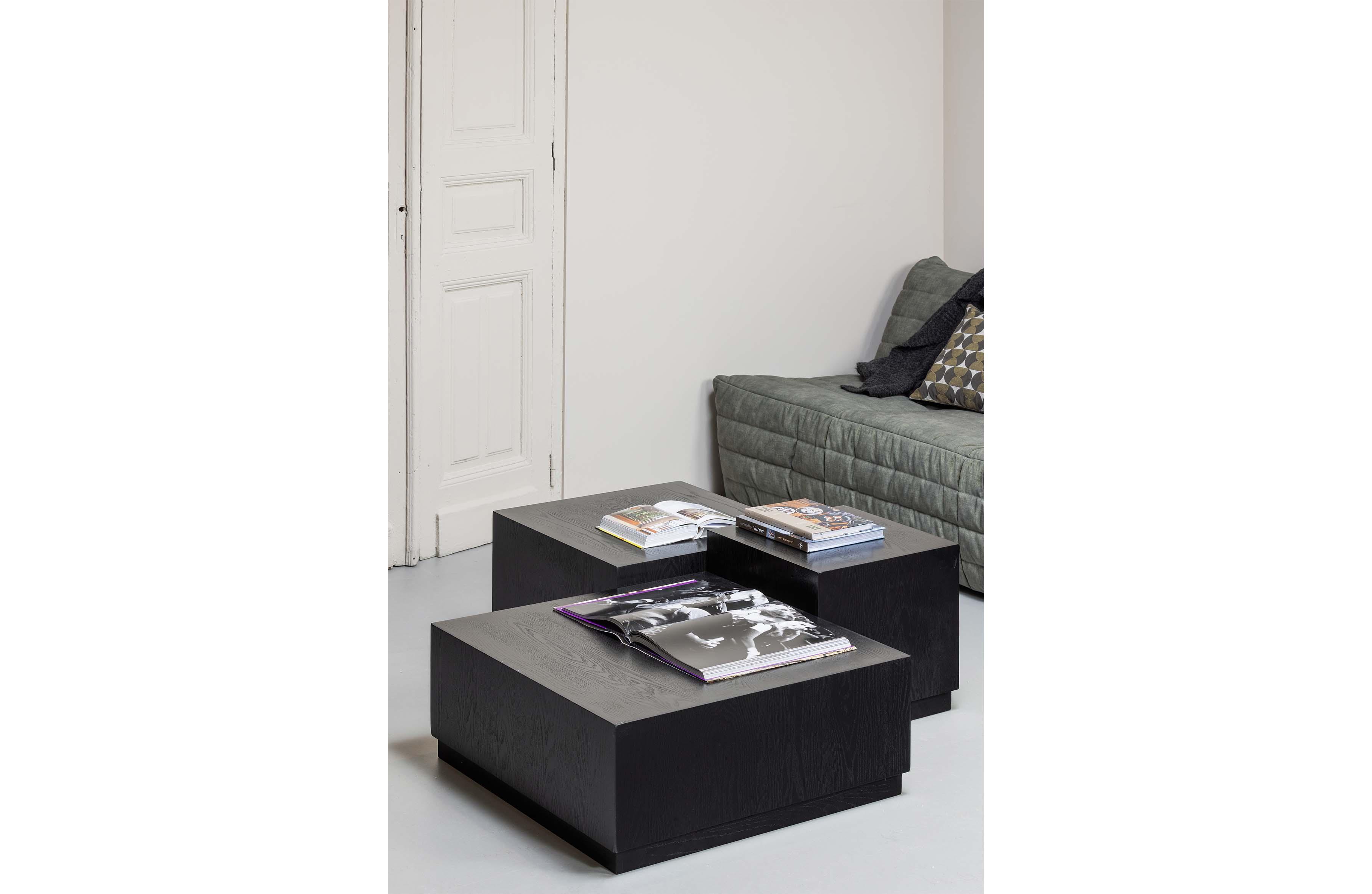 Set de 3 - Pim Sidetable Wood Black - PARIS14A.RO