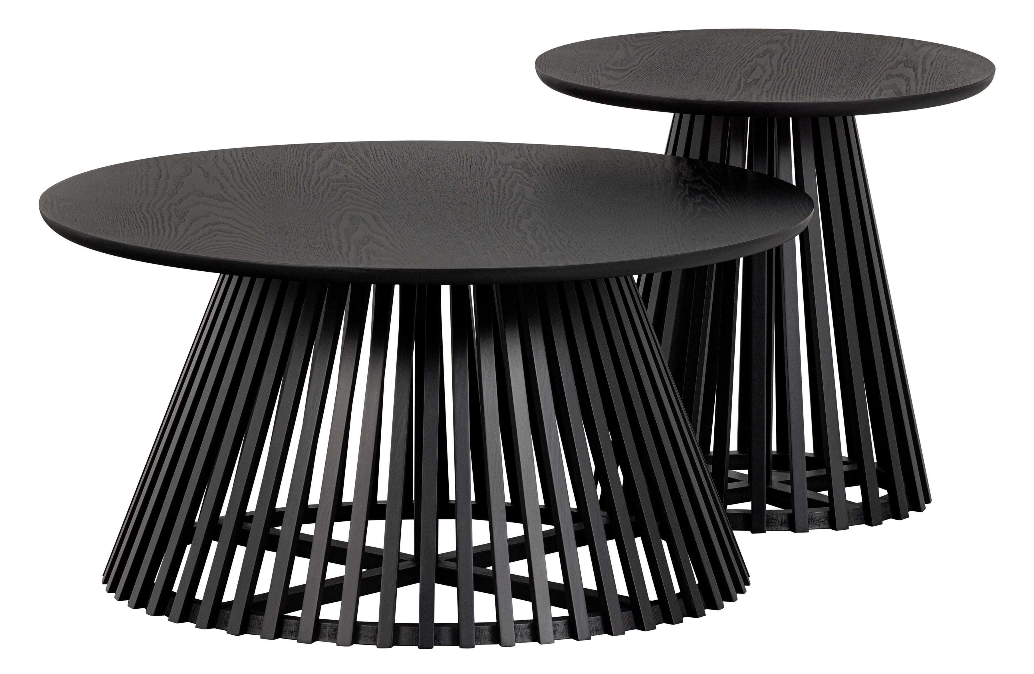 SLASS BLACK HIGH SIDETABLE BLACK 48Xø50 - PARIS14A.RO