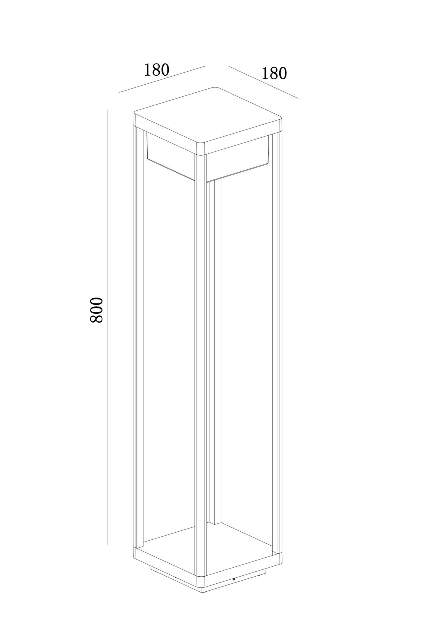 Stalp exterior Baker Street Maytoni Outdoor O021FL-L10B3K - PARIS14A.RO