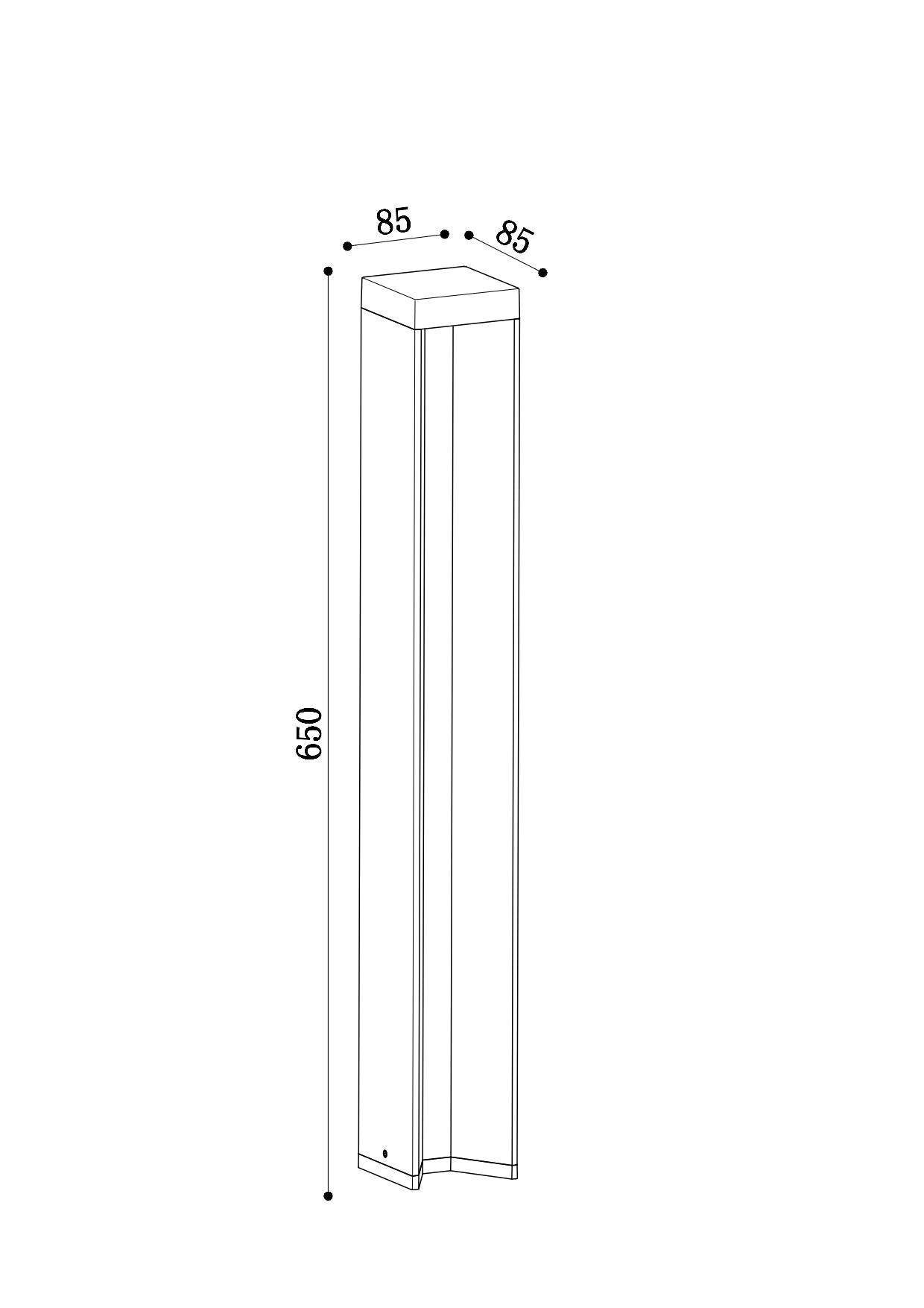 Stalp exterior Essen Maytoni Outdoor O596FL-L9B4K1 - PARIS14A.RO