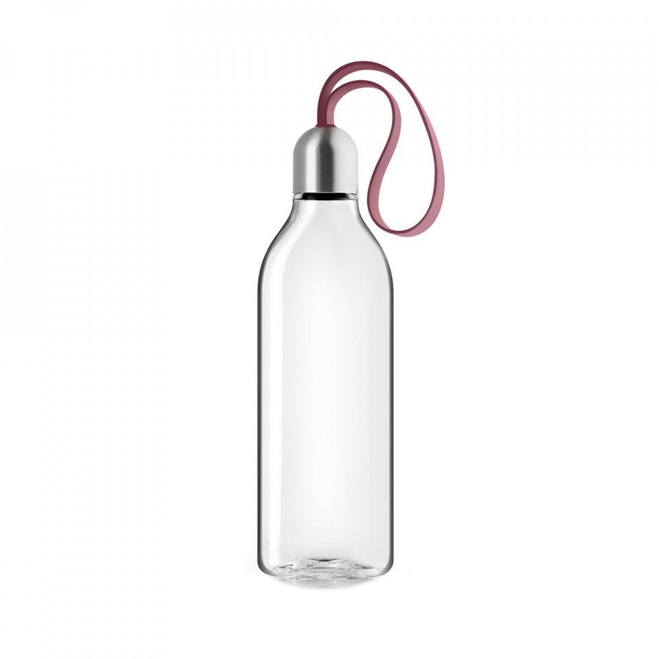 Sticla cu capac transparenta/rosu rodie din plastic si inox 500 ml Grania Eva Solo - PARIS14A.RO