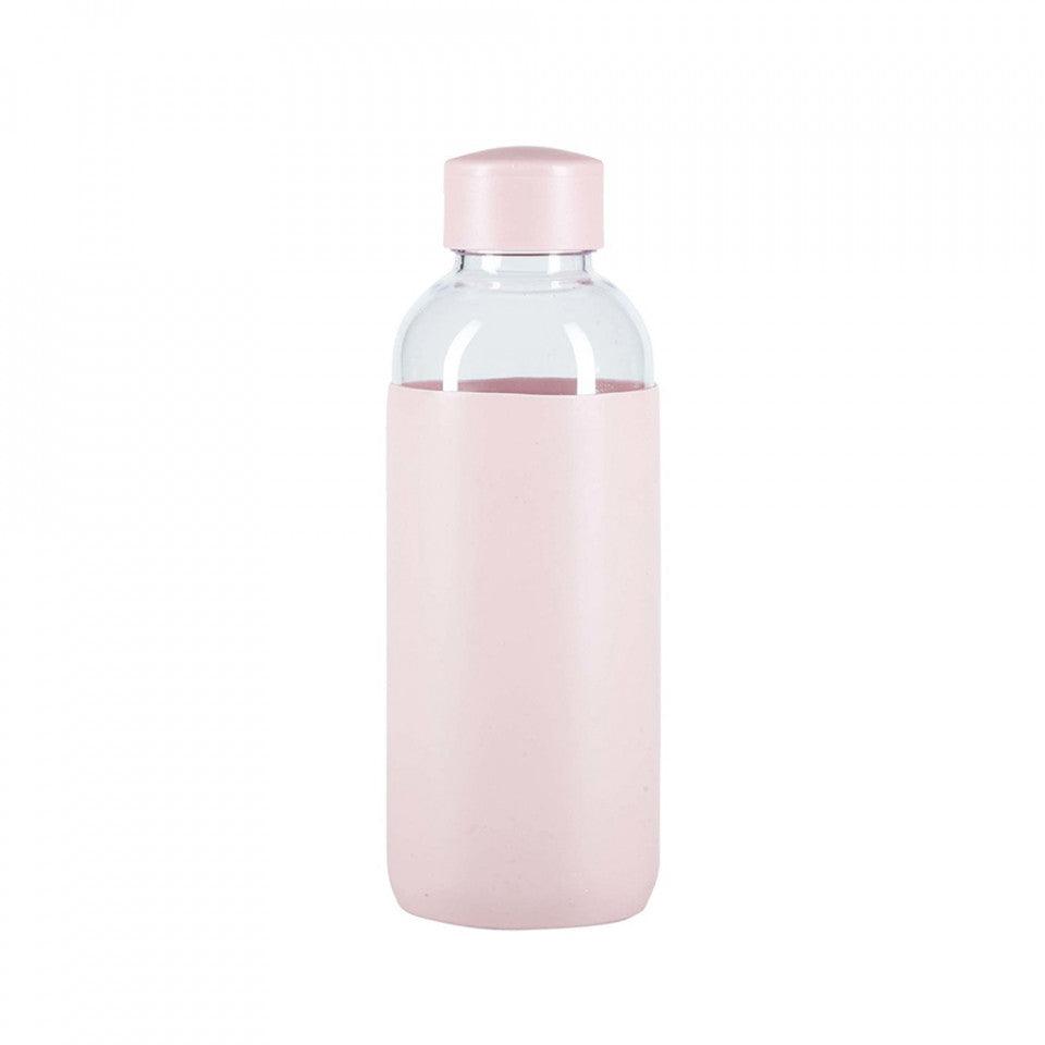 Sticla cu dop roz din plastic 600 ml Zena Bahne - PARIS14A.RO