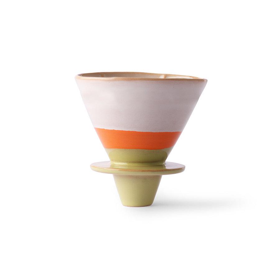 Strecuratoare multicolora din ceramica pentru cafea Saturn HK Living - PARIS14A.RO