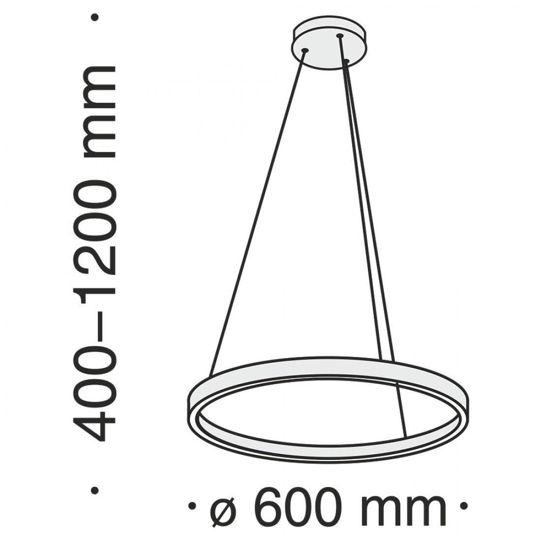 Suspensie Maytoni Rim,neagra, LED MOD058PL-L32B4K - PARIS14A.RO