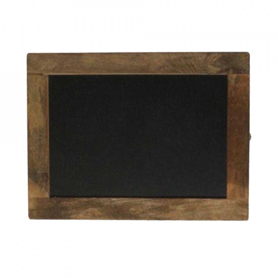 Tabla de scris neagra/maro din lemn reciclat 30x40 cm Havana Raw Materials - PARIS14A.RO