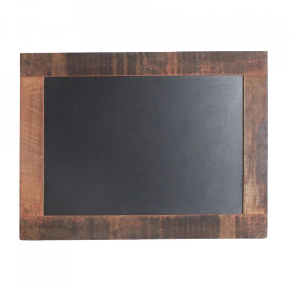 Tabla de scris neagra/maro din lemn reciclat 60x80 cm Manilla Raw Materials - PARIS14A.RO