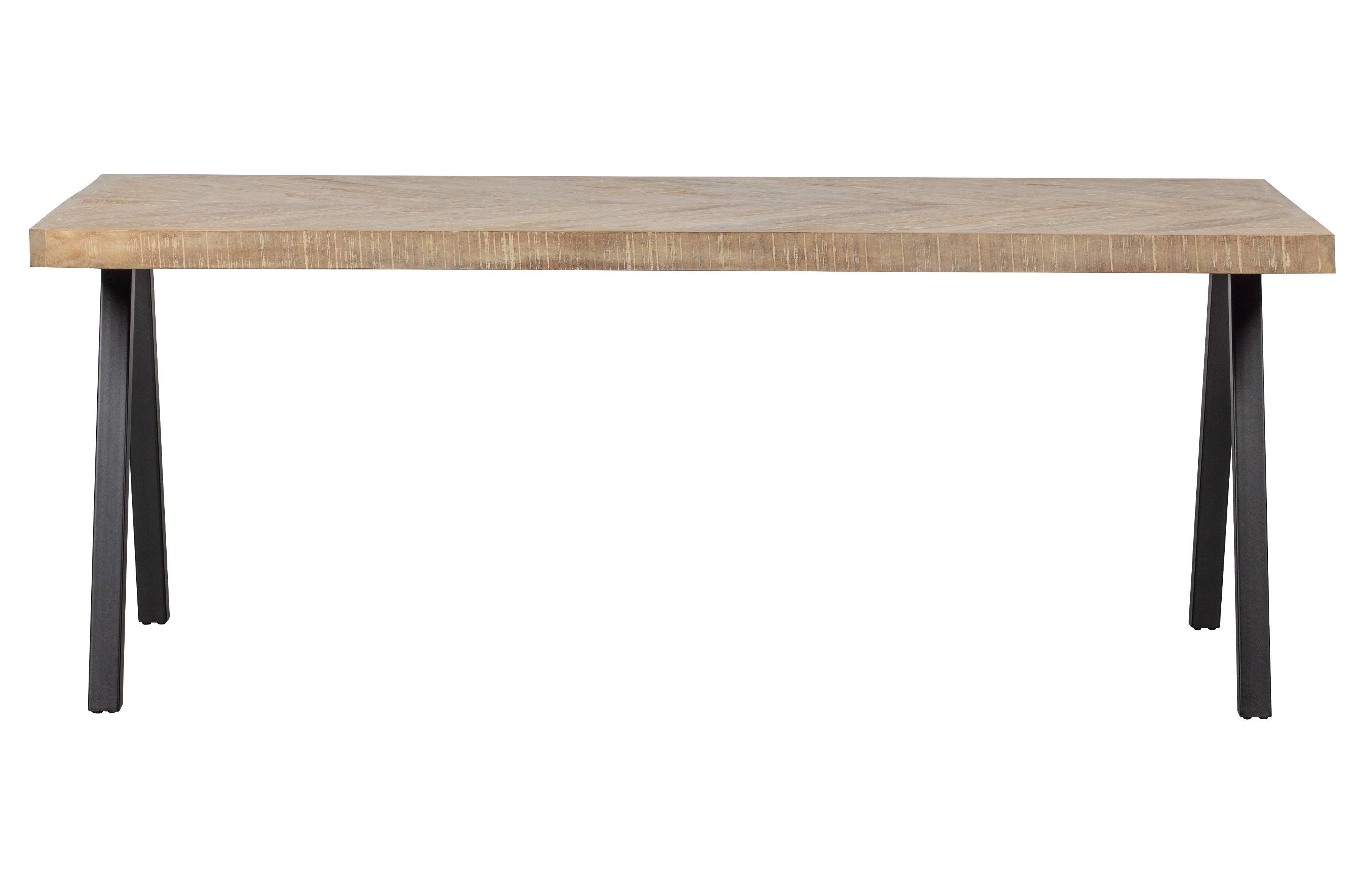 Table Mog Mango Herringbone 180x90 Leg Square - PARIS14A.RO