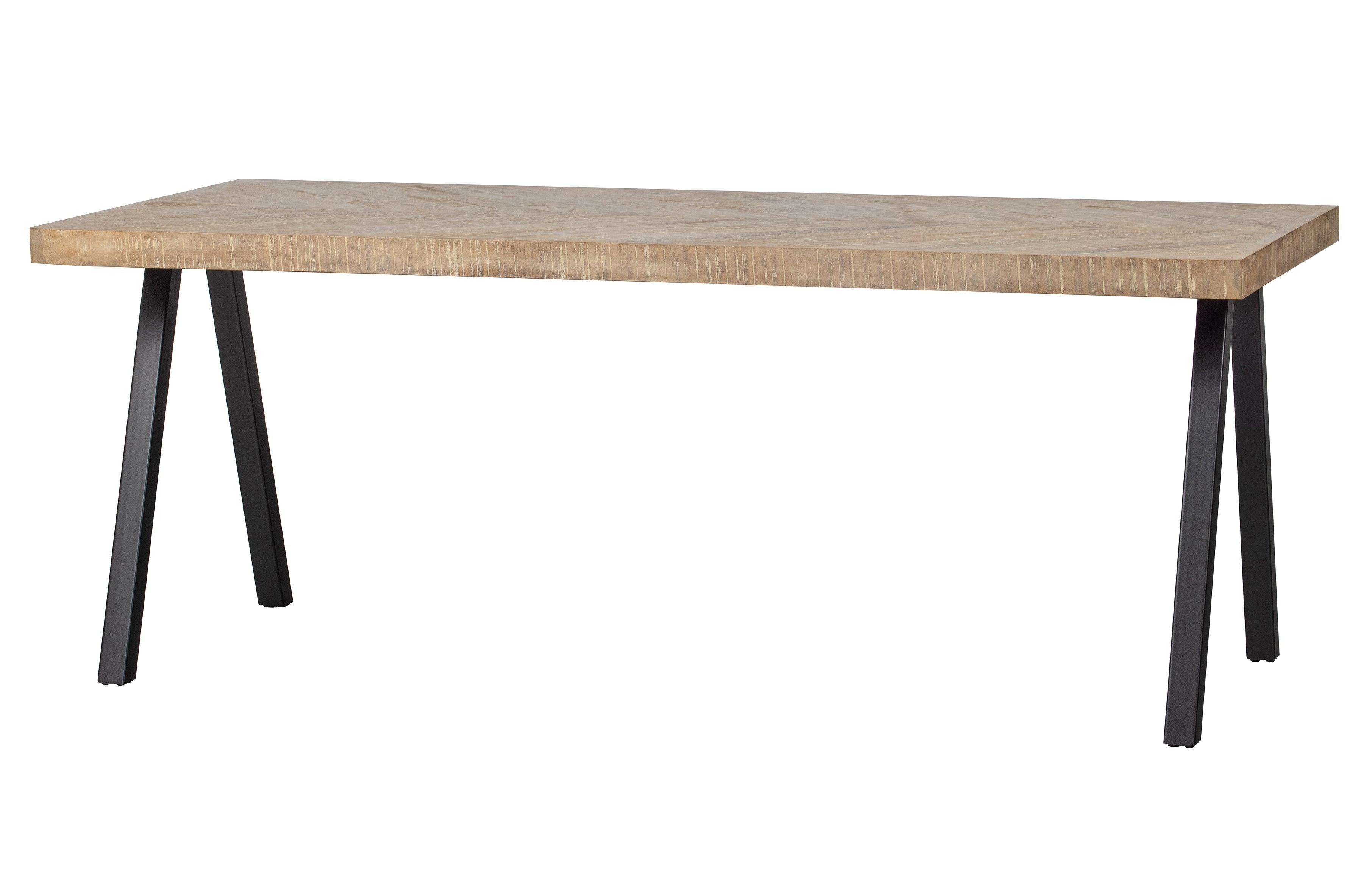 Table Mog Mango Herringbone 180x90 Leg Square - PARIS14A.RO