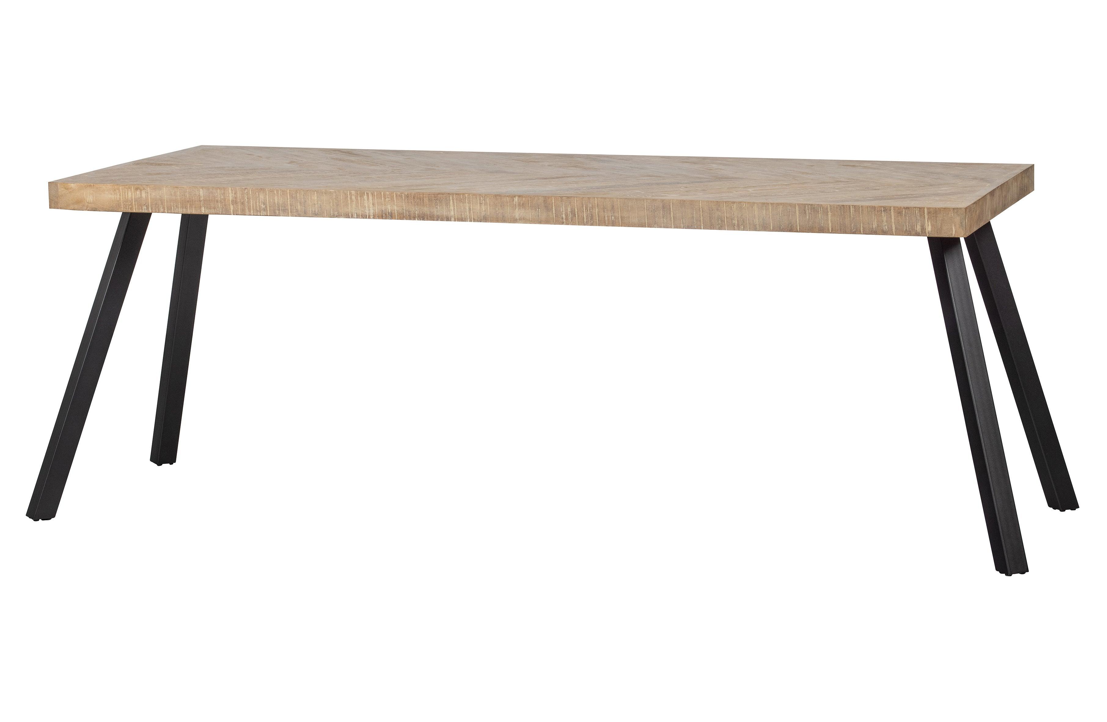 Table Mog Mango Herringbone 180x90 Leg Square - PARIS14A.RO