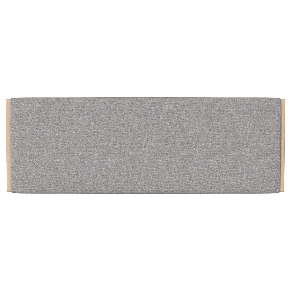 Tablie pat gri din lemn de stejar 186 cm Haven Bolia - PARIS14A.RO