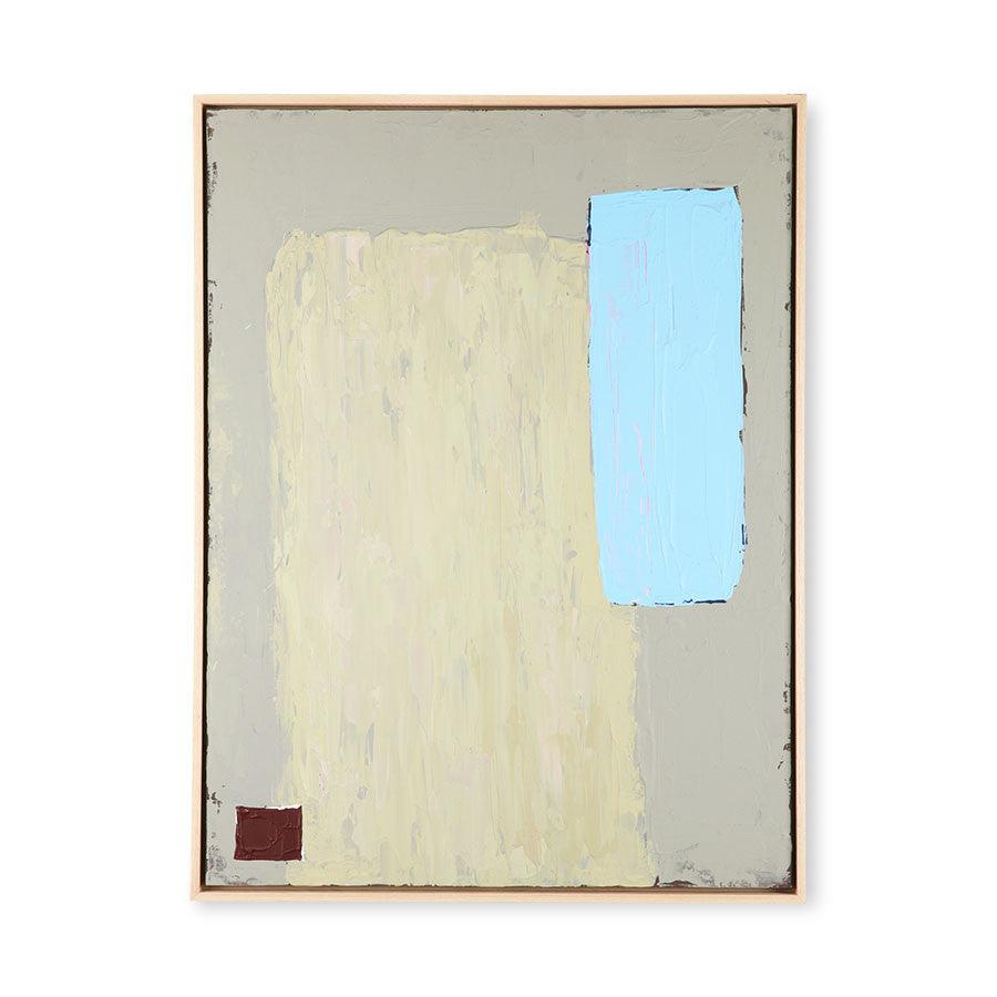 Tablou verde fistic/albastru din canvas si lemn 63x83 cm Irma HK Living - PARIS14A.RO