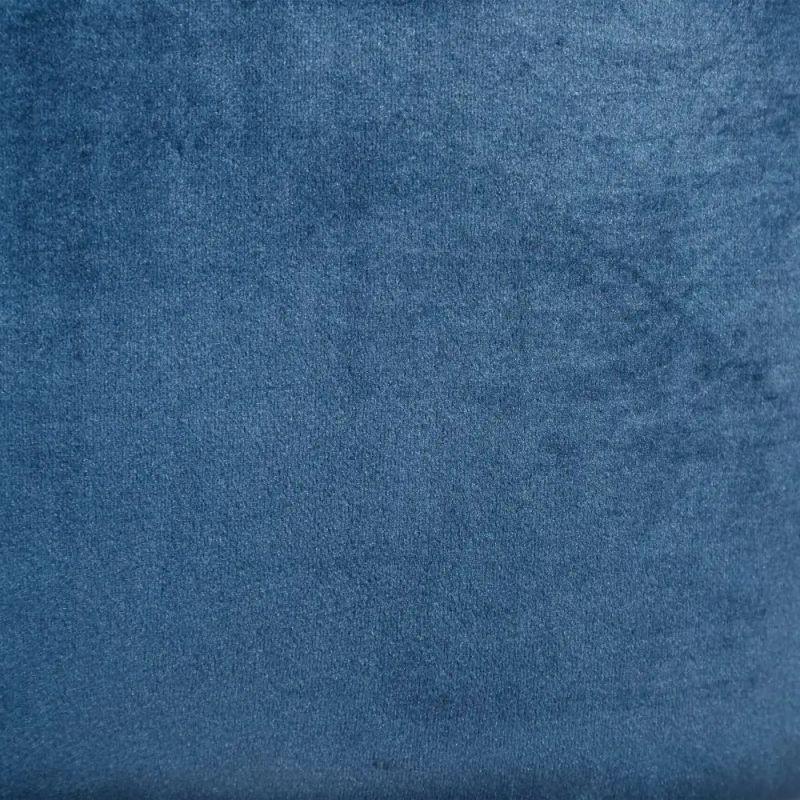 Taburet albastru din catifea 47x27 cm Rell - PARIS14A.RO