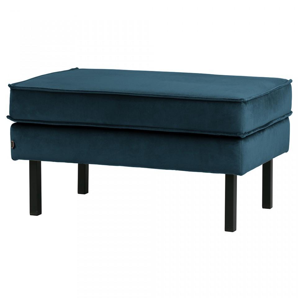 Taburet albastru din catifea 84x54 cm Rodeo Velvet - PARIS14A.RO