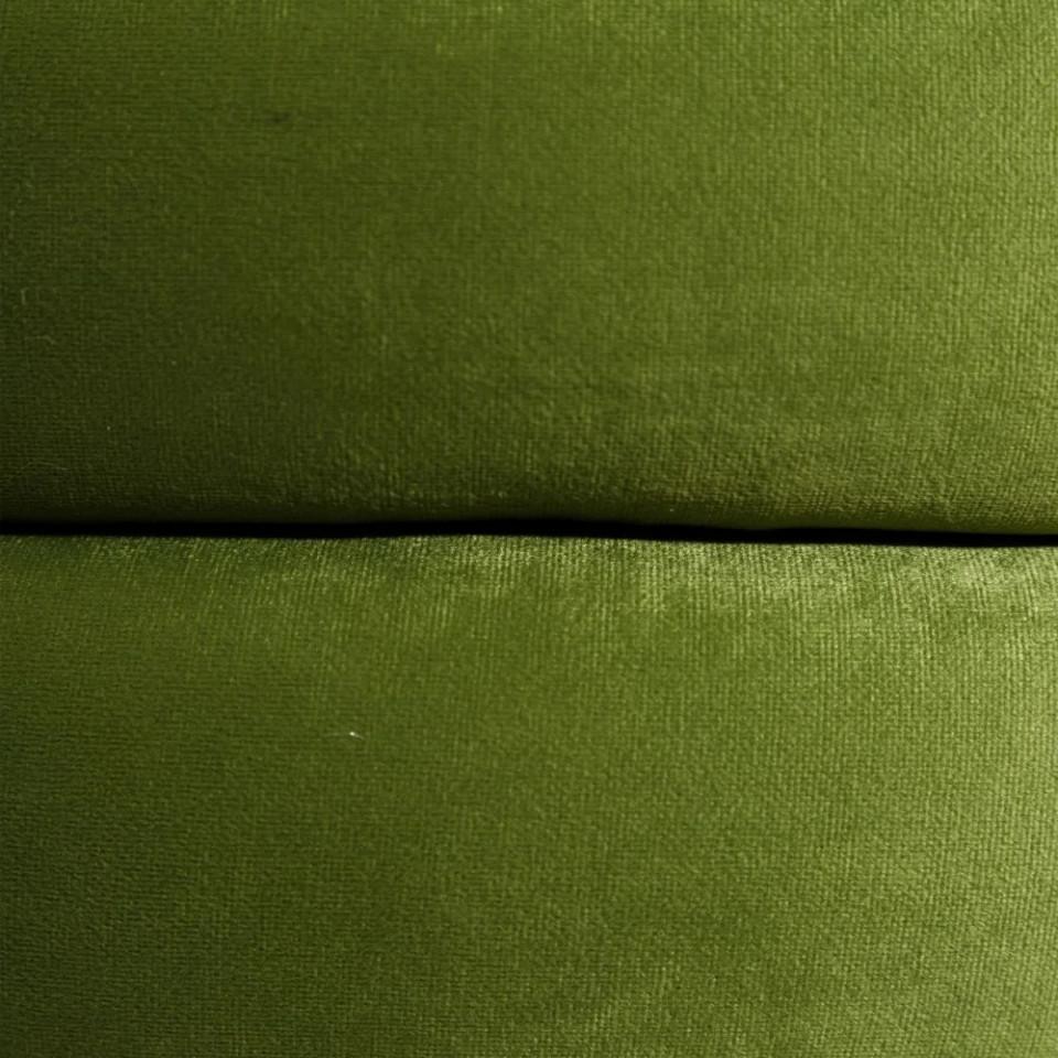 Taburet rotund verde din MDF si poliester 65 cm Pad - PARIS14A.RO